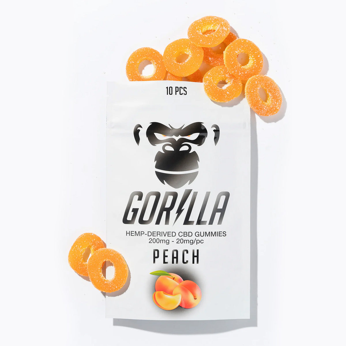 Peach - CBD Gummies (20mg)