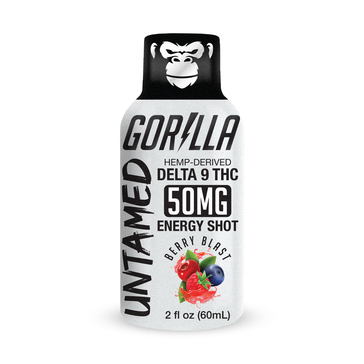 THC Untamed Berry Blast Energy Shot - 50mg