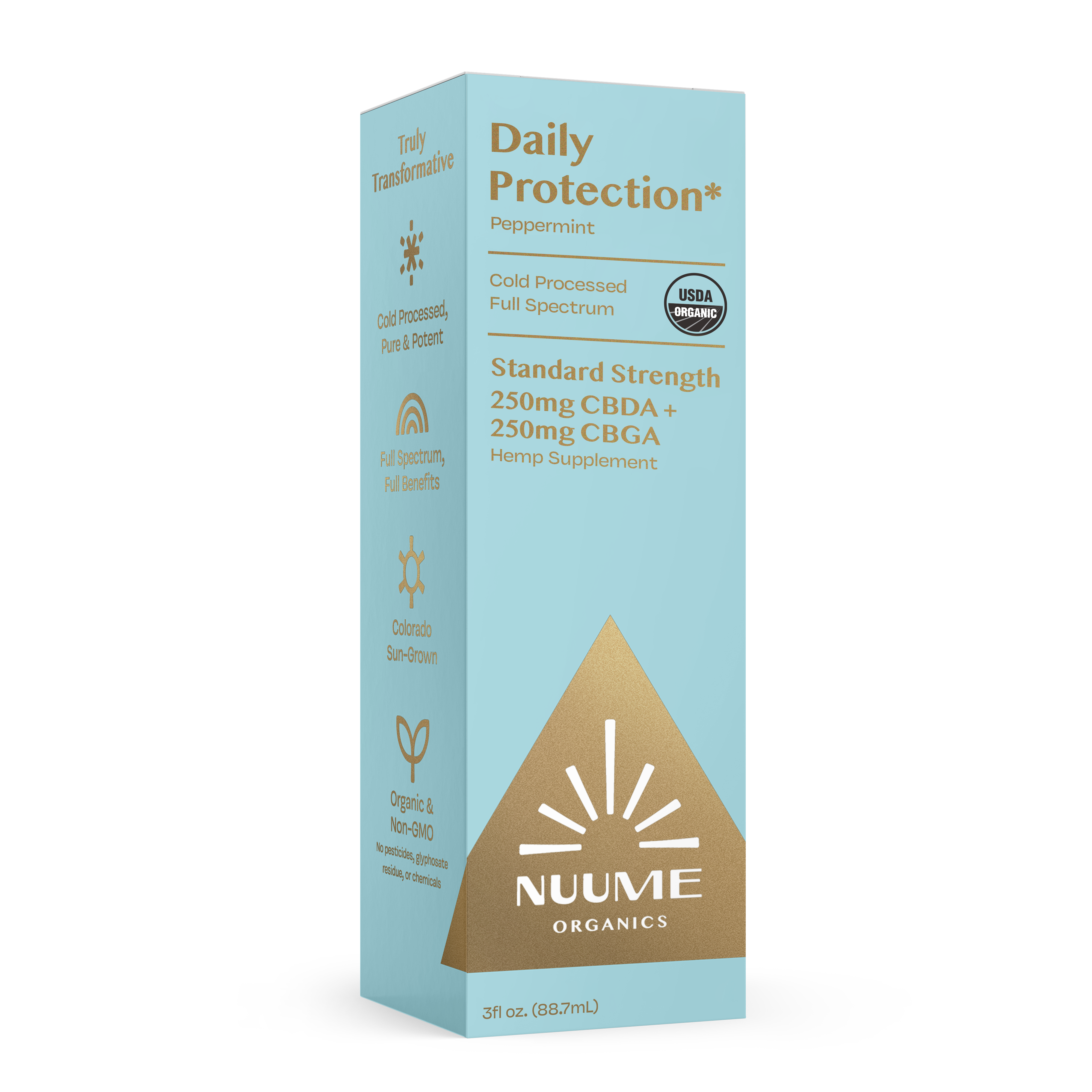 Organic Peppermint CBGA+CBDA Daily Drops