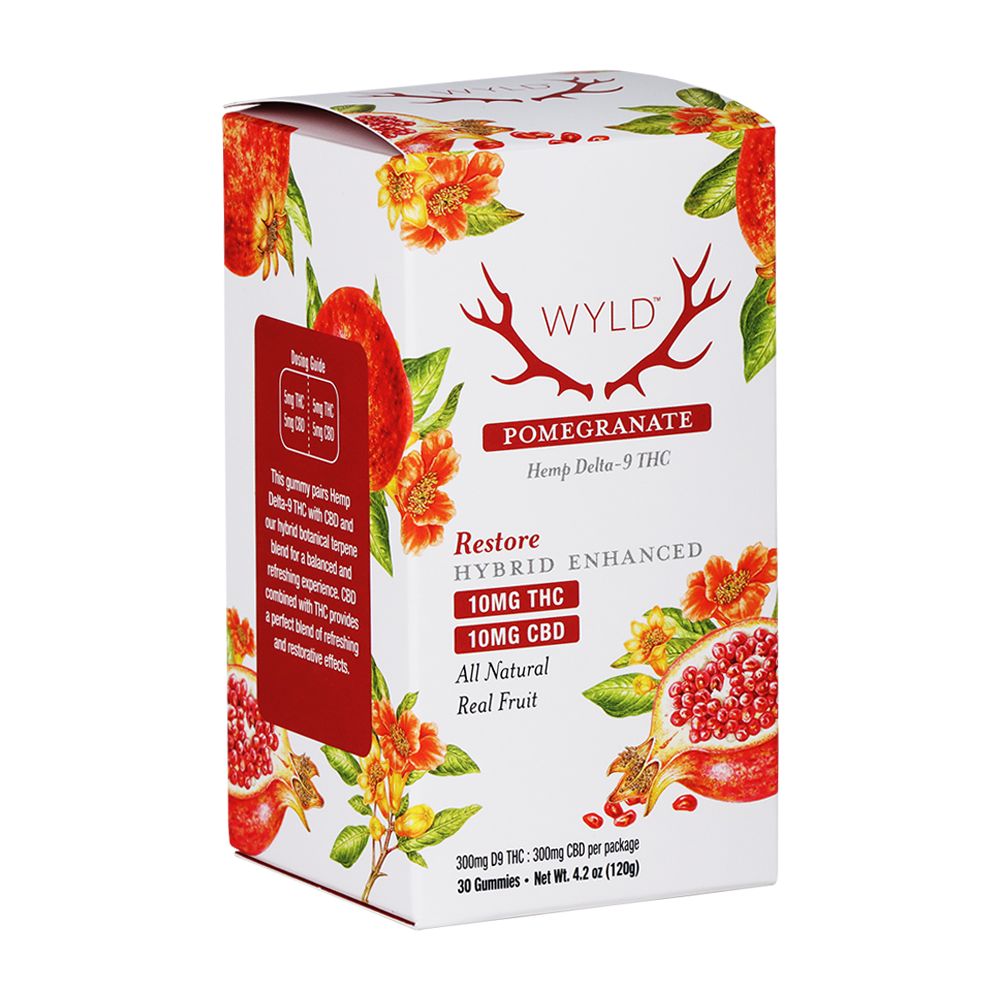 Pomegranate D9 & CBD Blend Gummies
