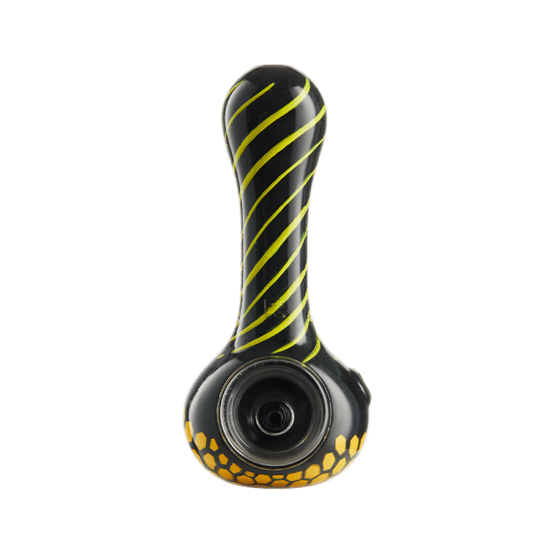 Black Honeycomb Spoon Pipe