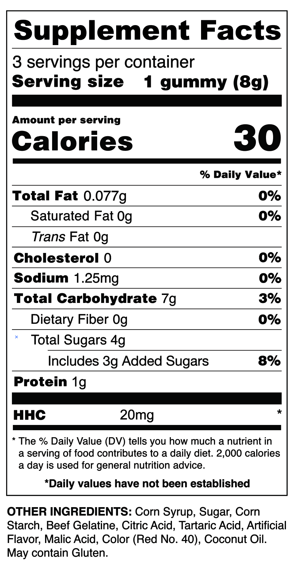 Apple - HHC Gummies (20mg)