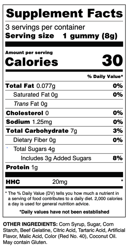 Apple - HHC Gummies (20mg)
