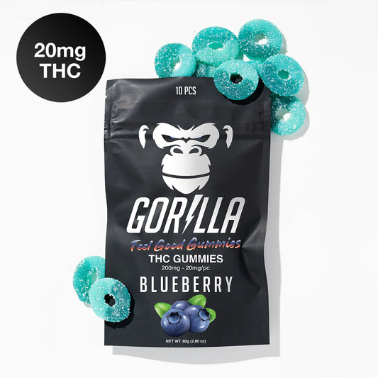 Blueberry - Delta 9 THC Gummies (20mg)