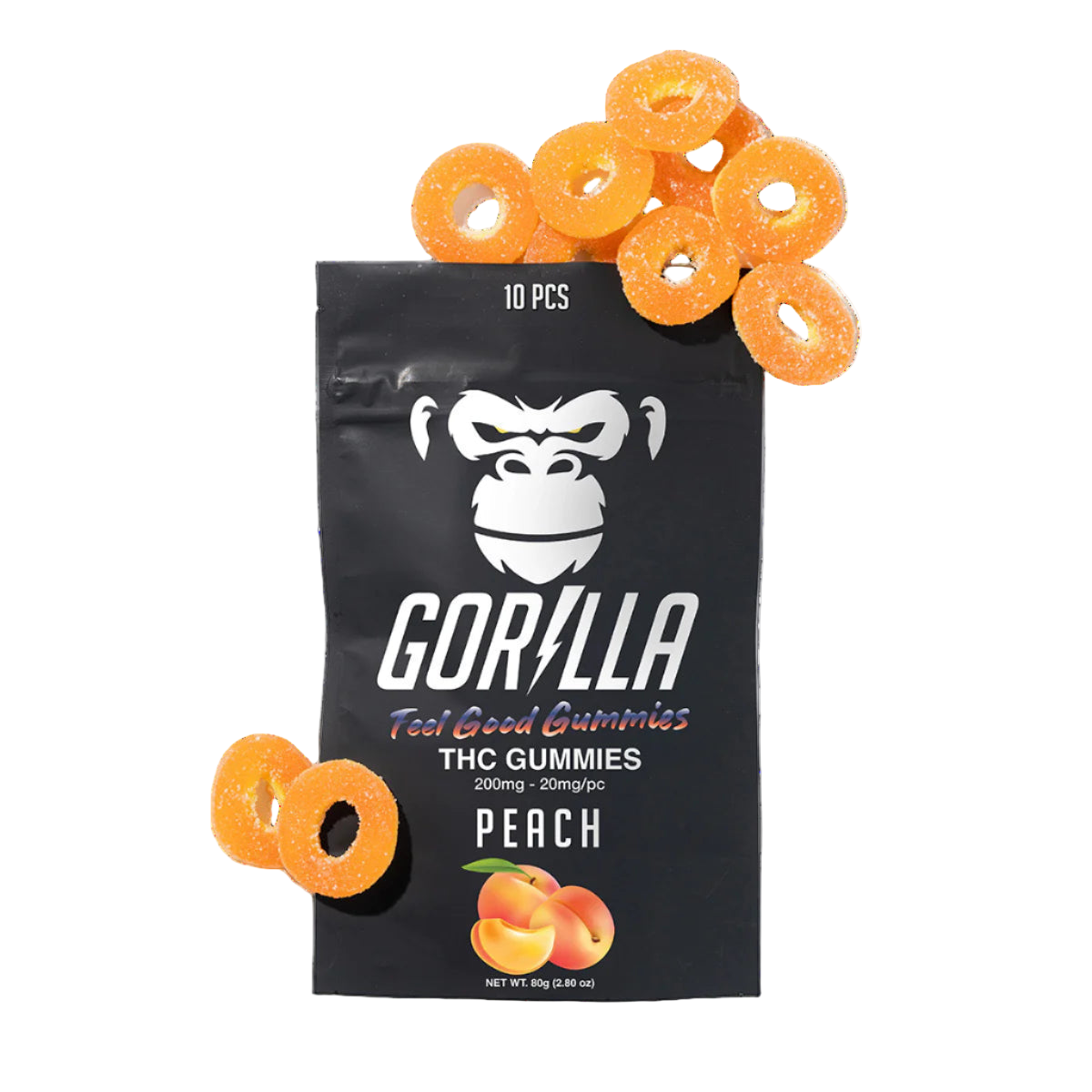 Peach Delta 9 THC Gummies