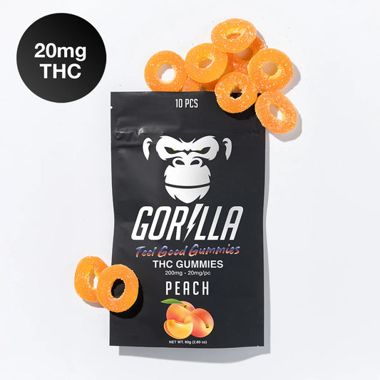 Peach Delta 9 THC Gummies - 20mg