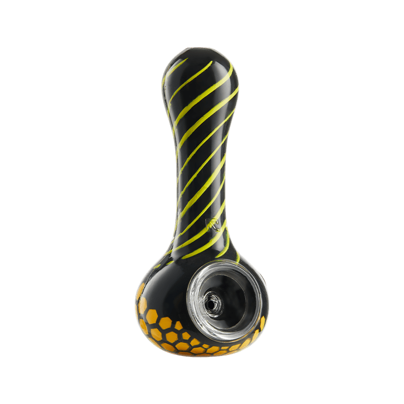 Black Honeycomb Spoon Pipe